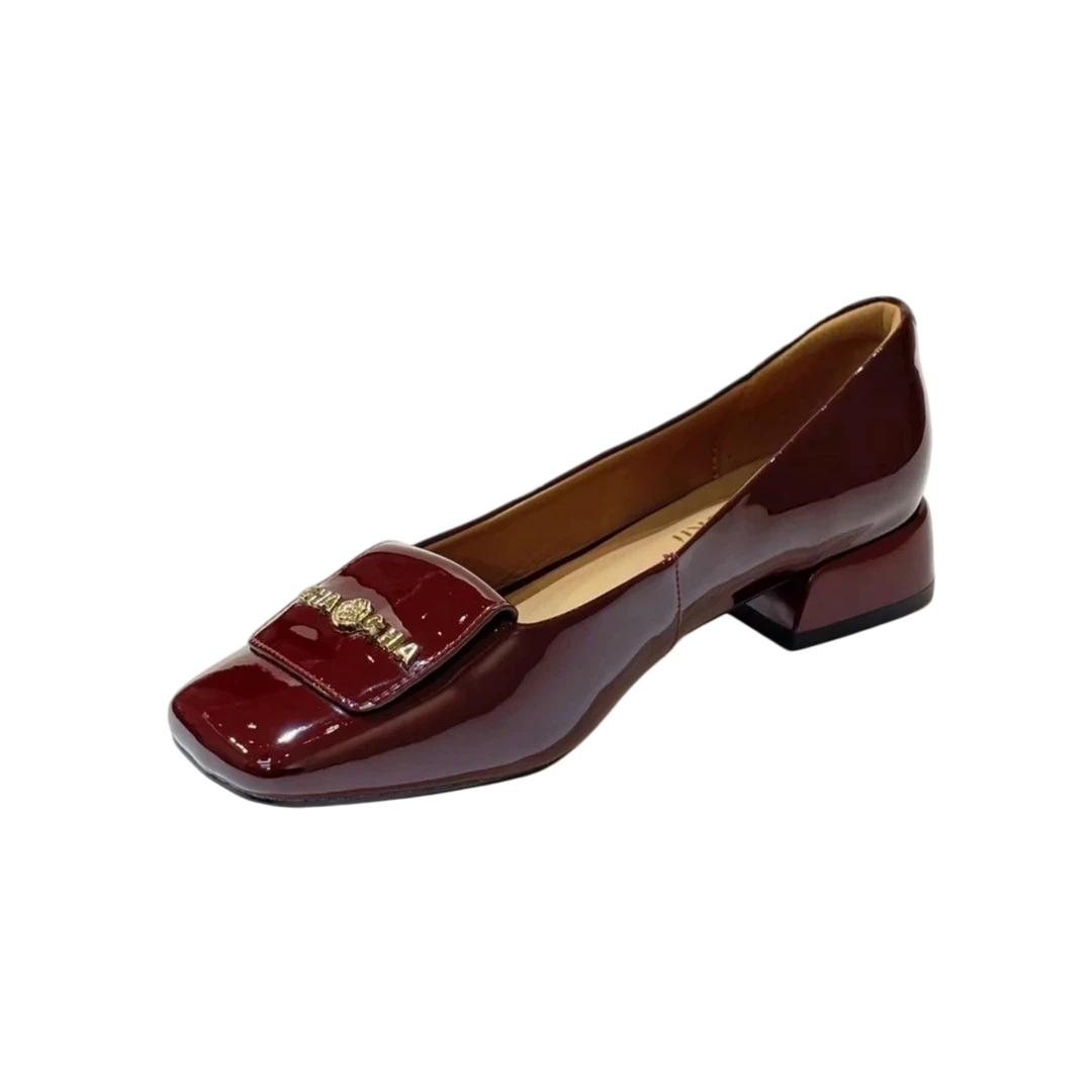 Women'S Shoes In Wide Width - Women's Retro Square Toe Block Heel