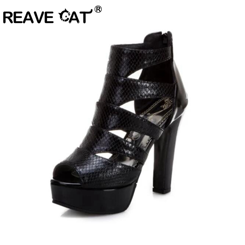 Women'S Shoes Kitten Heels - REAVE CAT Sexy Size 34-50 Women