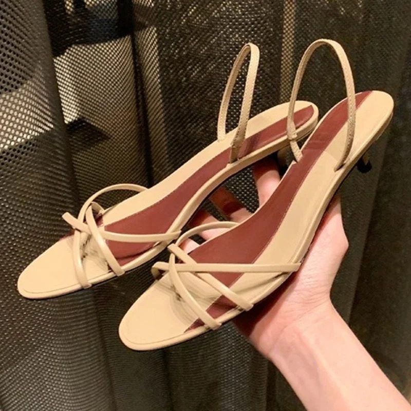 Women’s Cross Strap Kitten Hee - Women'S Shoes Kitten Heels 评论和价格