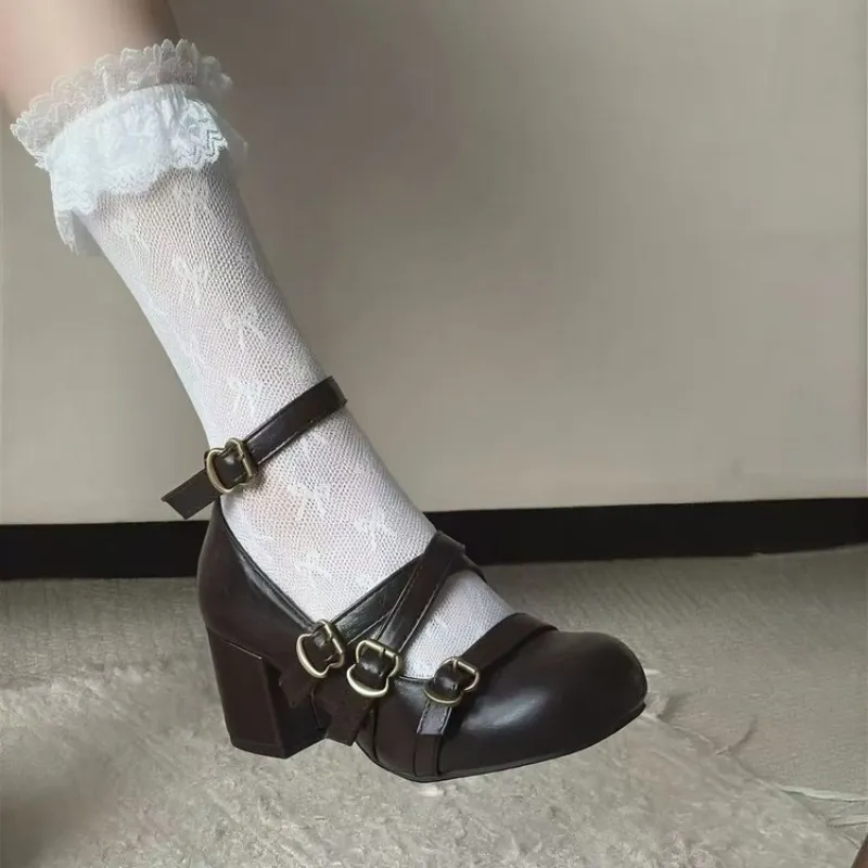 Women's Chunky Heel Mary Jane  - Women Shoes Size 7 评论和价格