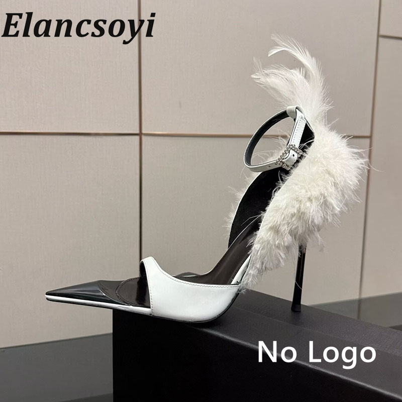 Pumps women's feather trimmed  - Women Shoes Size 7 评论和价格