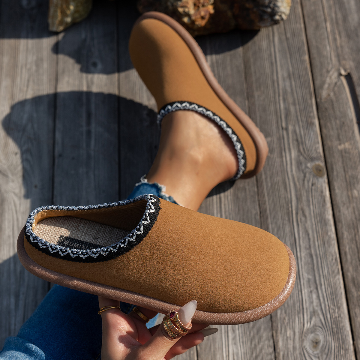 Women's 2025 Embroidered Slipp - Women'S Shoes In Wide Width 评论和价格