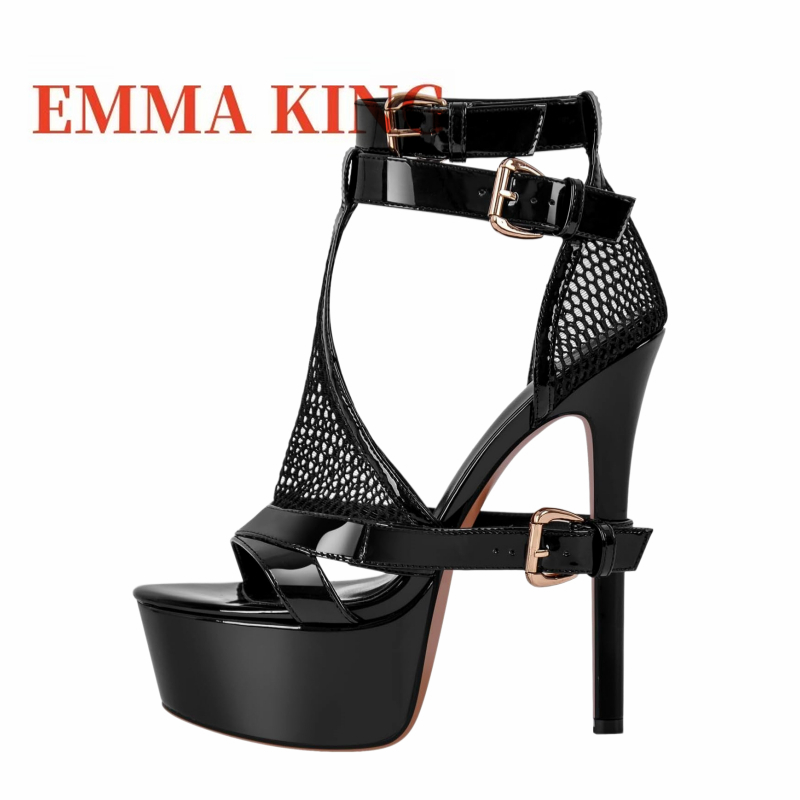 Yellow Mesh Platform Heeled Sa - Women'S Shoes Trendy 评论和价格