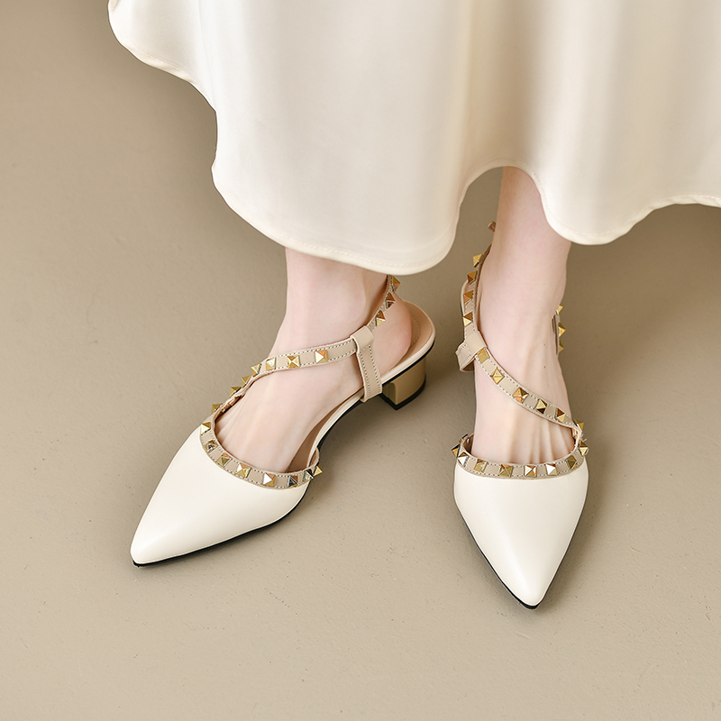 Women Shiny Back Buckle Strap  - Women'S Shoes Trendy 评论和价格