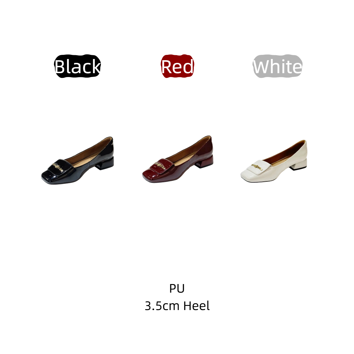 Women's Retro Square Toe Block - Women'S Shoes In Wide Width 评论和价格
