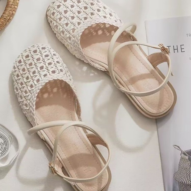 French-style Closed-toe Sandal - Shoes Women Pumps 评论和价格