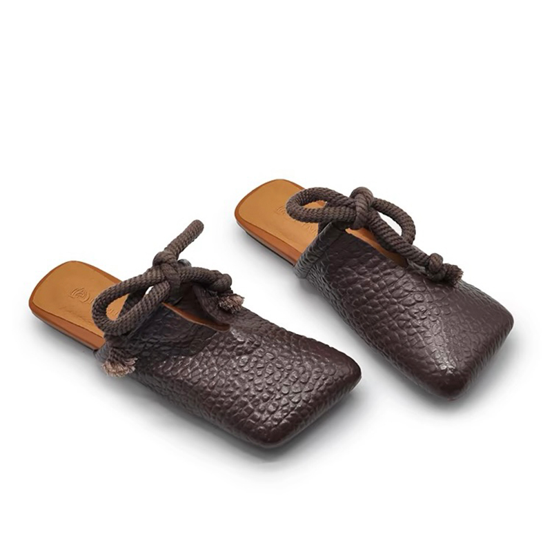 Square Toe Slippers Women Flat - Women Shoes Size 7 评论和价格