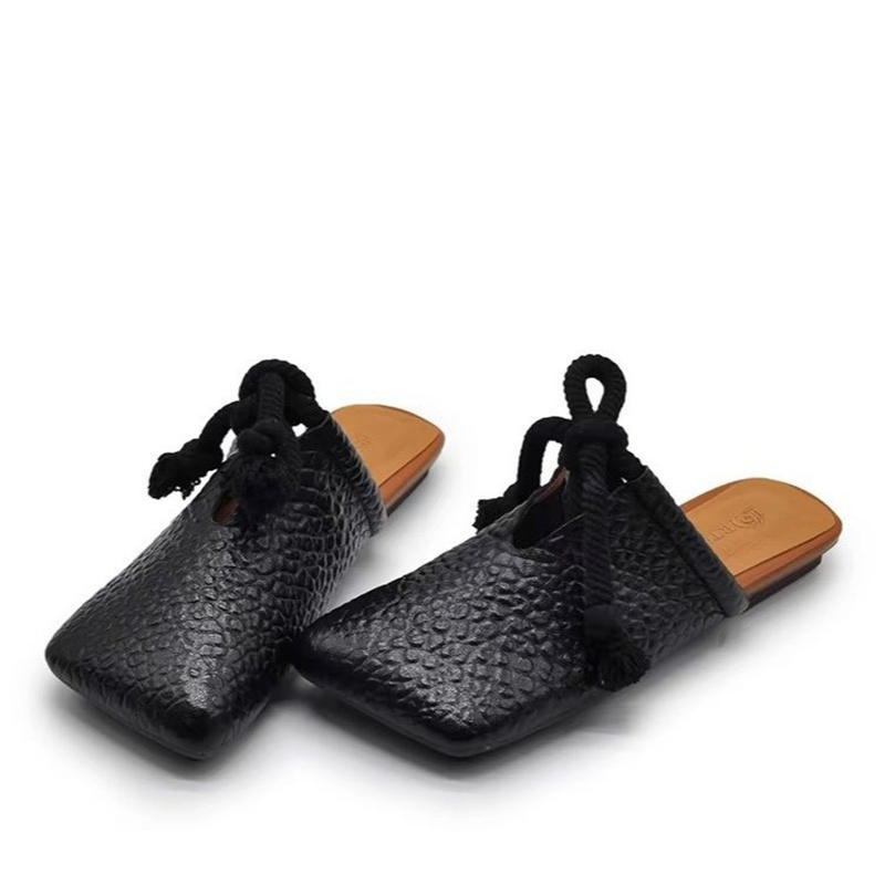 Square Toe Slippers Women Flat - Women Shoes Size 7 评论和价格