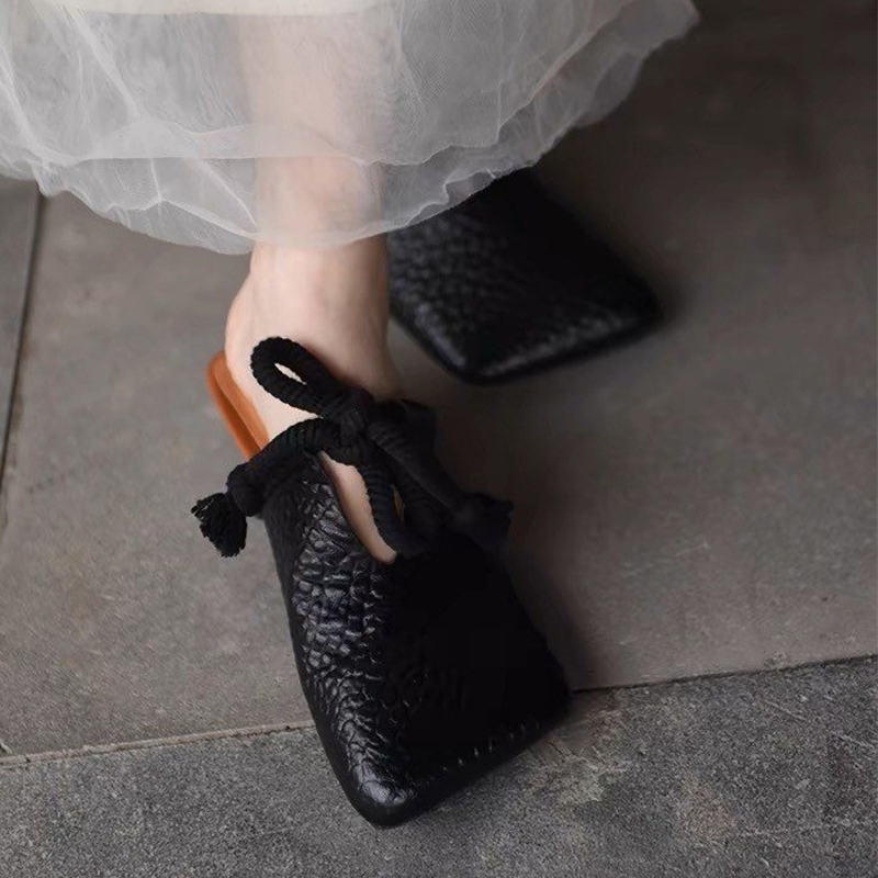 Square Toe Slippers Women Flat - Women Shoes Size 7 评论和价格