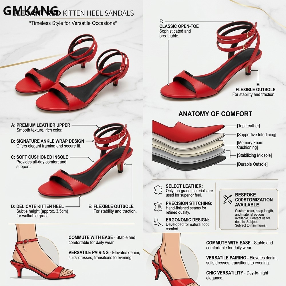 GMKANG Women's Kitten Heel San - Women'S Shoes Kitten Heels 评论和价格