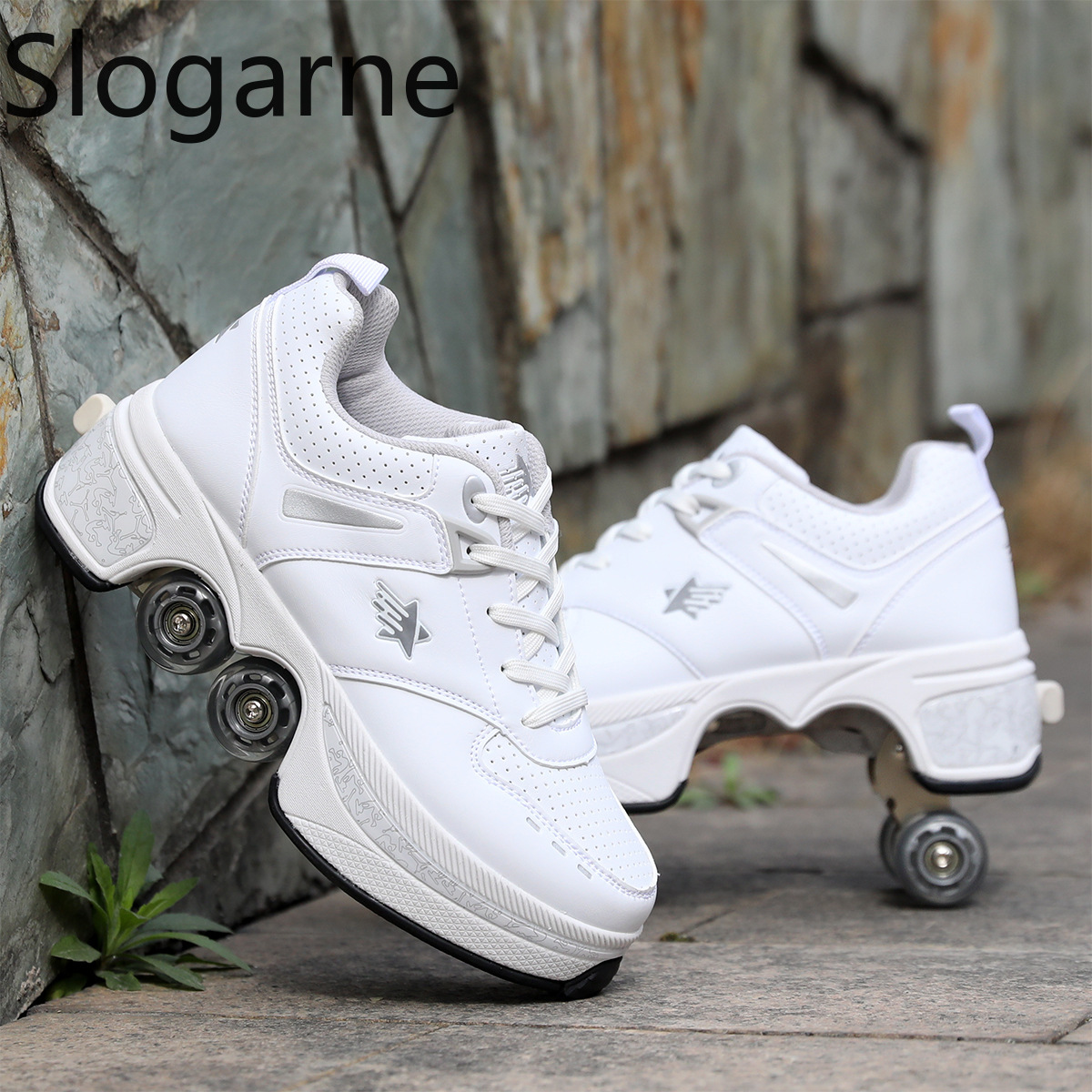 Women 4 Wheels Deformation Rol - Women Shoes Size 评论和价格