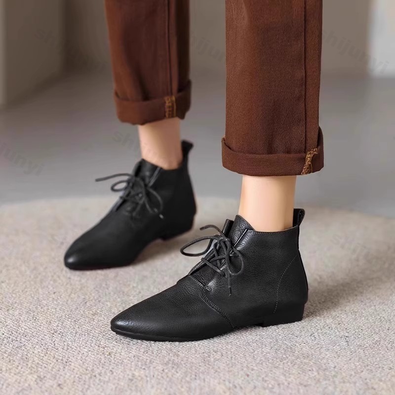 Women Short Boots 2025 Leather - Women'S Shoes Trending 2025 评论和价格
