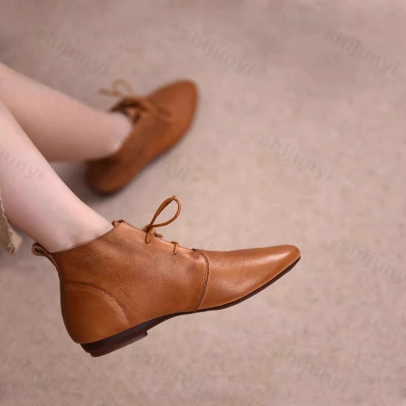 Women Short Boots 2025 Leather - Women'S Shoes Trending 2025 评论和价格