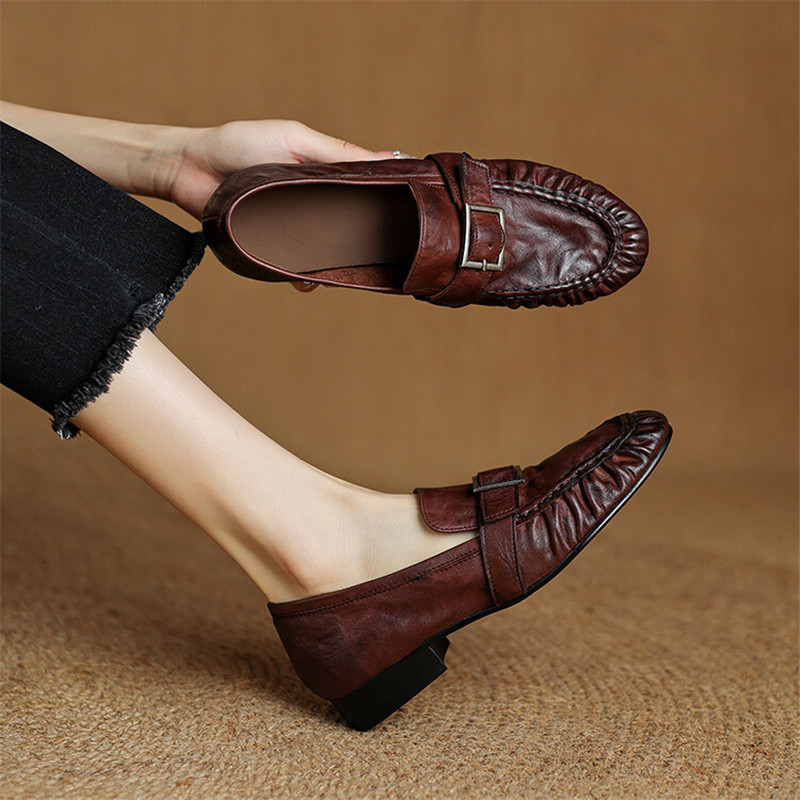New Autumn Genuine Leather Wom - Shoes Women Pumps 评论和价格