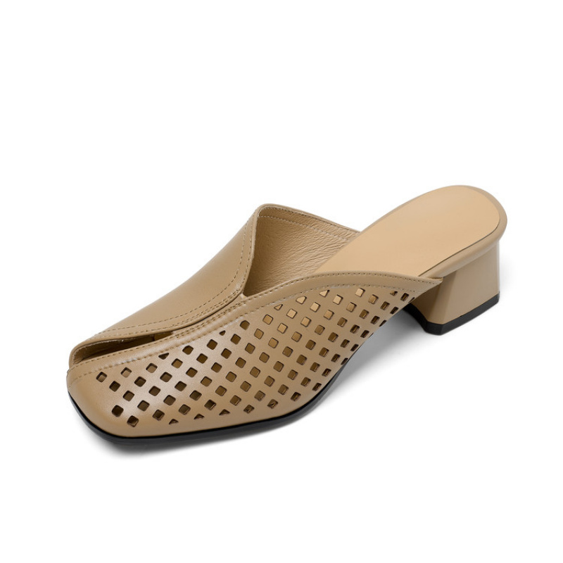 Heels Slippers  Thick Heel  Sl - Women'S Shoes In Wide Width 评论和价格