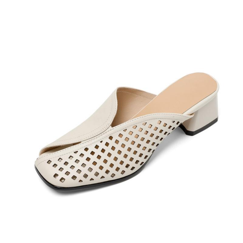 Heels Slippers  Thick Heel  Sl - Women'S Shoes In Wide Width 评论和价格