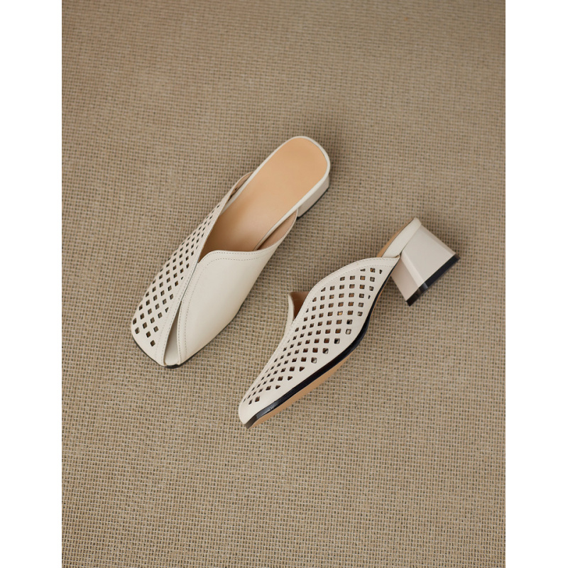 Heels Slippers  Thick Heel  Sl - Women'S Shoes In Wide Width 评论和价格