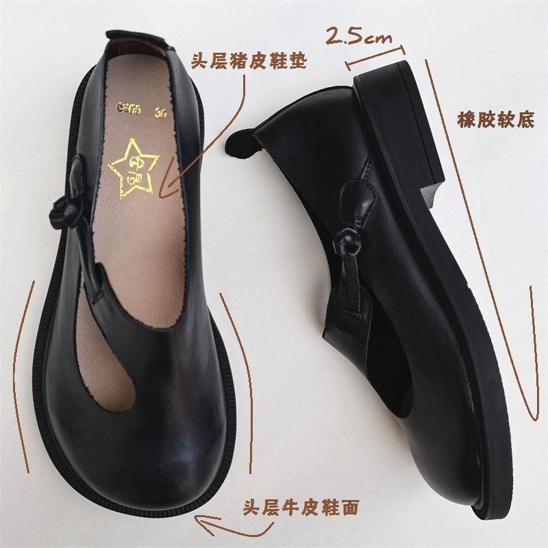 Careaymade-Genuine Leather Big - Shoes Women Pumps 评论和价格
