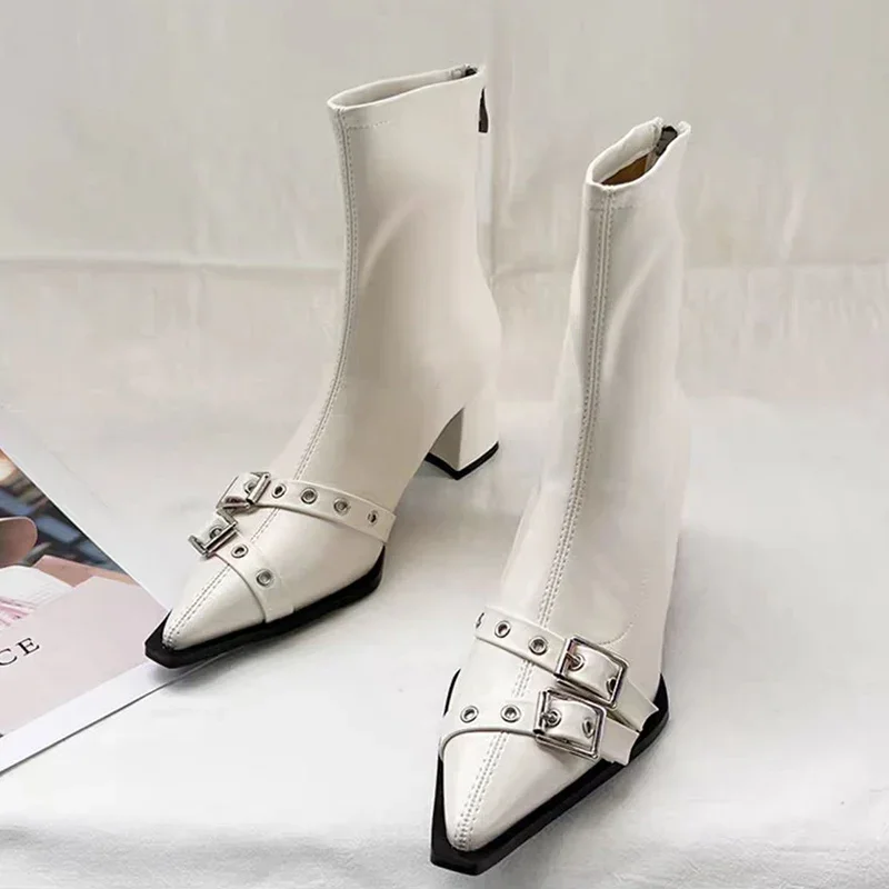 High Heels Ankle Boots Women C - Women'S Shoes Trending 2025 评论和价格