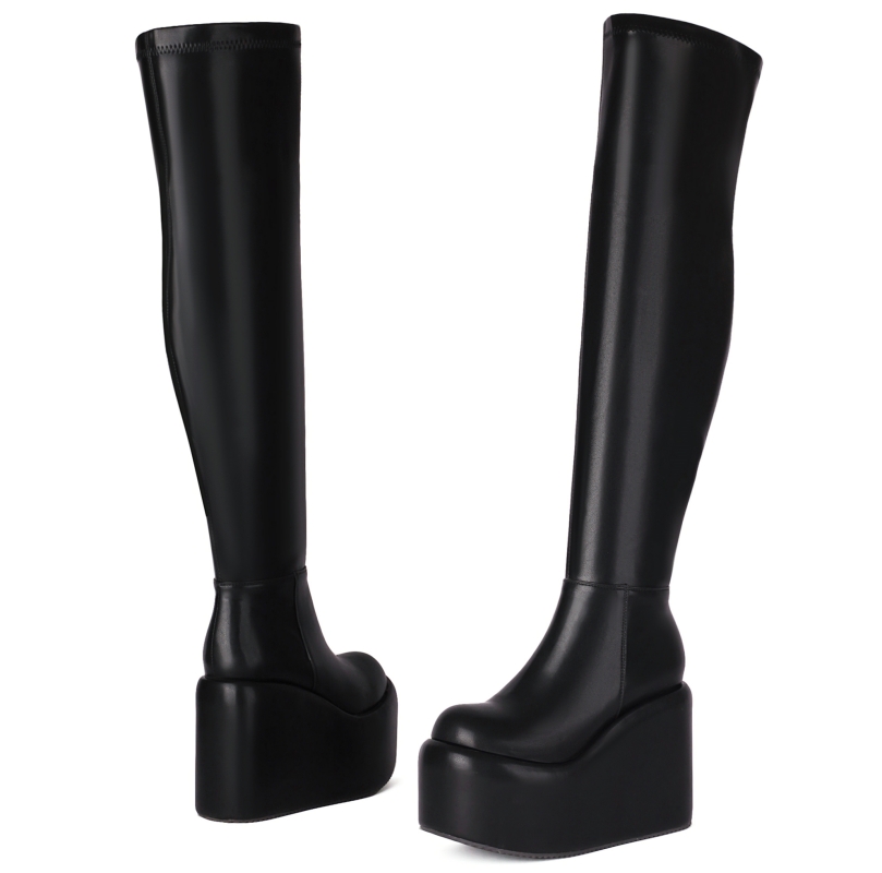 Platform Over-the-Knee High Bo - Women Shoes Size 7 评论和价格