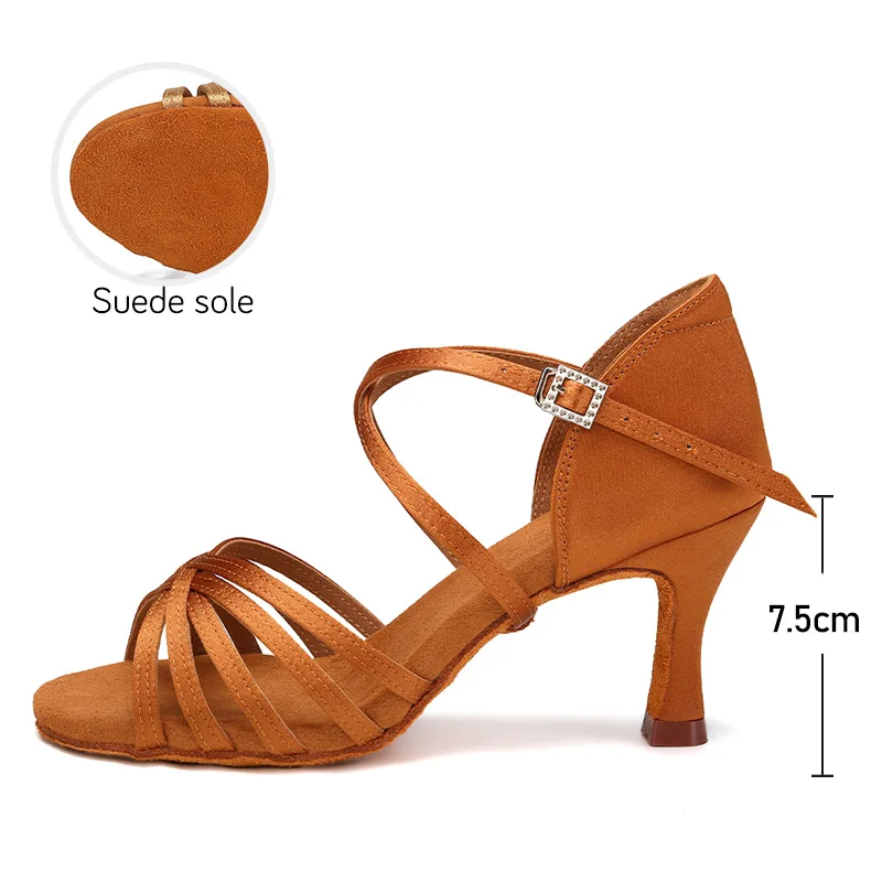 Hot Selling Latin Dancing Shoe - Women Shoes Brown Colour 评论和价格