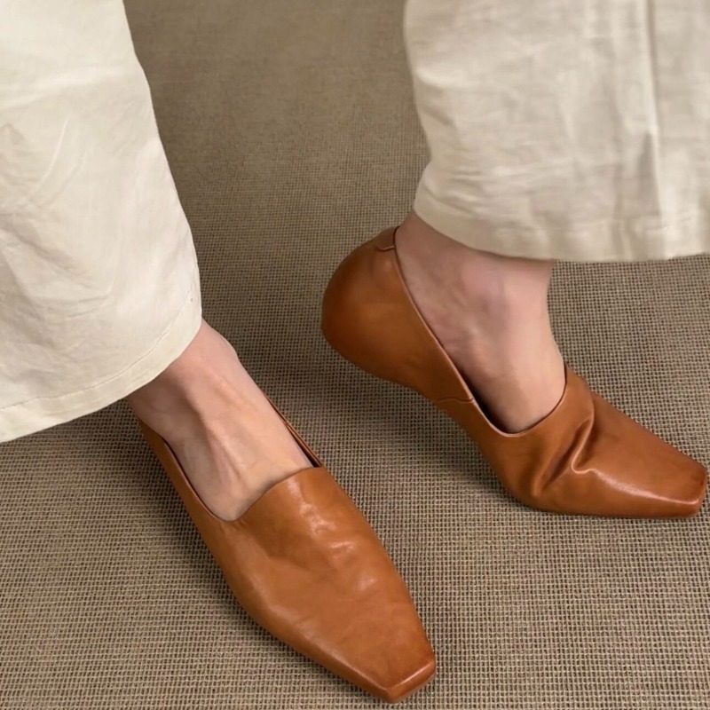 Retro Flat Loafers Women's Sli - Shoes Women Pumps 评论和价格