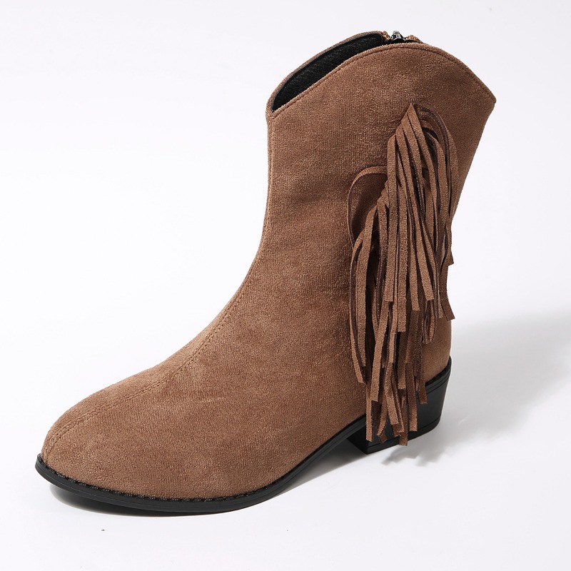 Women's Retro Fringe Suede Wom - Women'S Shoes In Wide Width 评论和价格